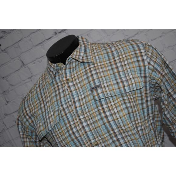 Columbia Titanium Fishing Shirt Men Size Large Performance Camping Hiking Vented - Picture 2 of 8